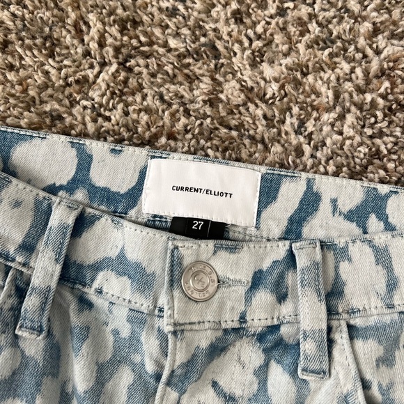 Current/Elliot The High Waist Stilleto Inky Leopard Jeans - Picture 3 of 5